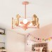 Plafonnier de chambre d'enfants nordique moderne créatif, étude de chambre à coucher LED lampe de plafond en macaron de cerf